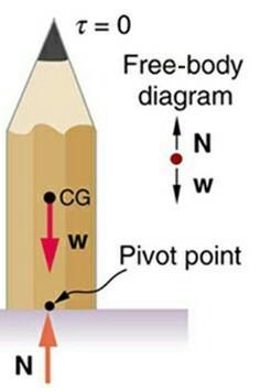 With the aid of a well labelled diagram discuss stability of objects​-example-1