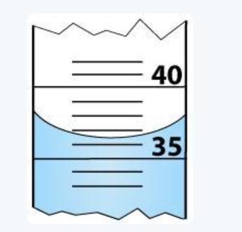 As a part of a laboratory investigation, Emily measured the volume of water in a graduated-example-1