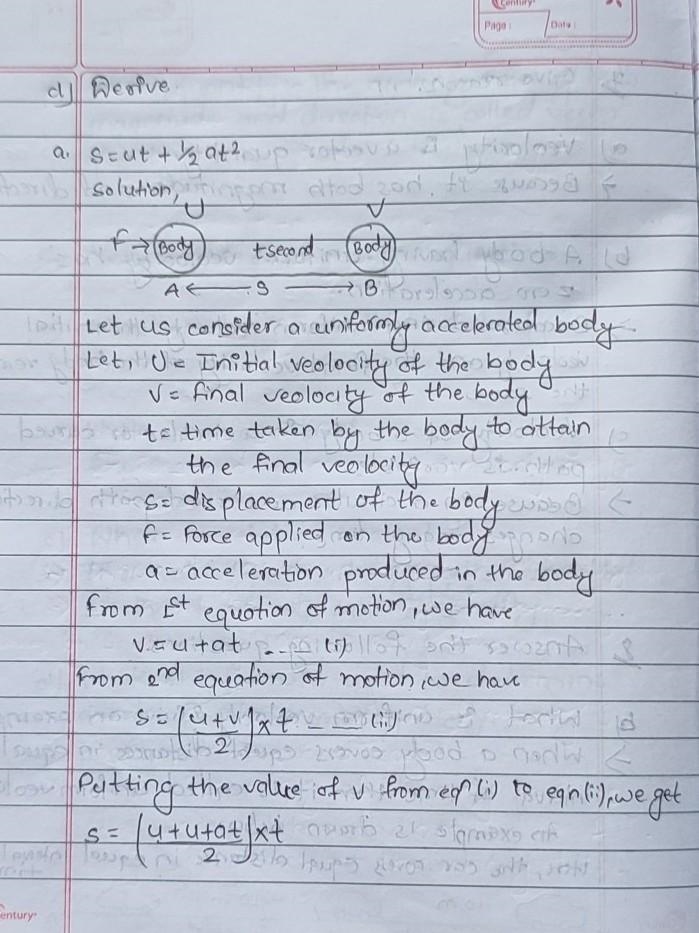 Prove- s=UT+1/2 of 2​-example-1