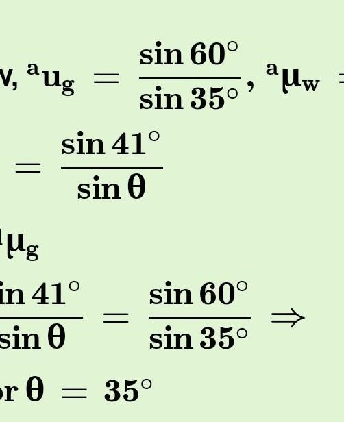 How to calculate the refraction of light from air to water​-example-2