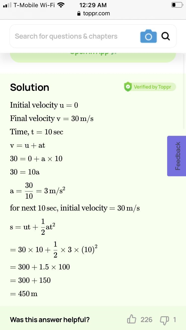 The speed of an object increases by 30 m/s in 10 seconds. what is its acceleration-example-1