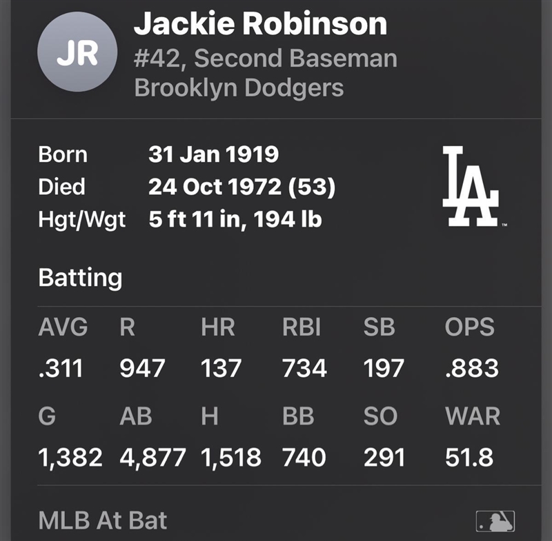 PLEASE HELP ME I HAVE NO IDEA WHO JAKIE ROBINSON IS... 1.) Why is Jackie Robinson-example-1