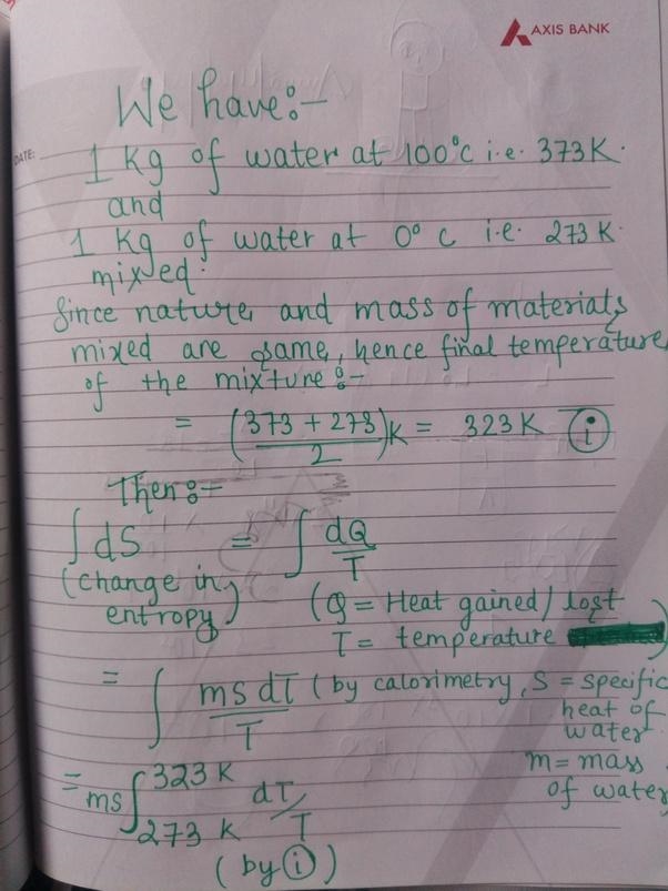 3kg of water at 80degree celcius is added to 8 kg of water at 25 degree celcius. find-example-1