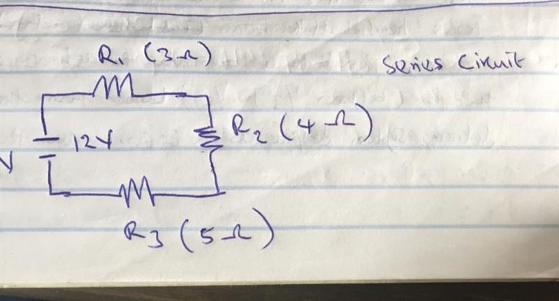 Draw a circuit that uses the resistors listed below as well as a 12V battery source-example-1