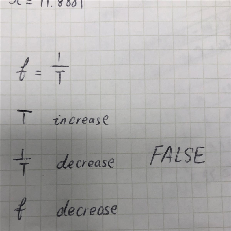 As the period of a wave increases, the frequency increases. Please select the best-example-1