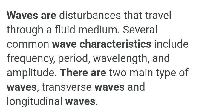 CAN YOU EXPLAIN? How are waves different, and how do their differences affect their-example-1