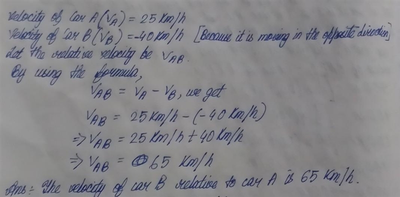 Two cars a and b are moving along a straight road in the same direction with velocities-example-1