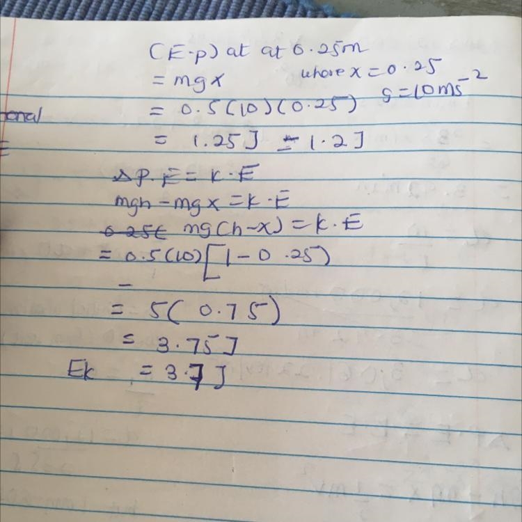 Someone please help! (image attached) i got that the potential energy is 1.2 so it-example-1