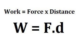 What is the equation that links work done, force and distance?​-example-1