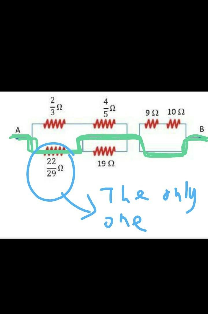 What is the equivalent resistance between terminals A and B, measured in ohms?-example-1