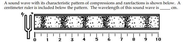 A SOUND WAVE WITH ITS CHARACTERISTIC PATTERN OF COMPRESSIONS AND RAREFACTIONS IS SHOWN-example-1