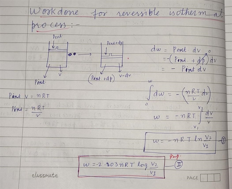 Derive Isothermal process through ideal gas.(anyone plzz!!)​-example-1