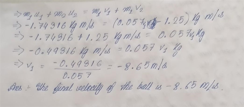 See screen shot...momentum in collision-example-2