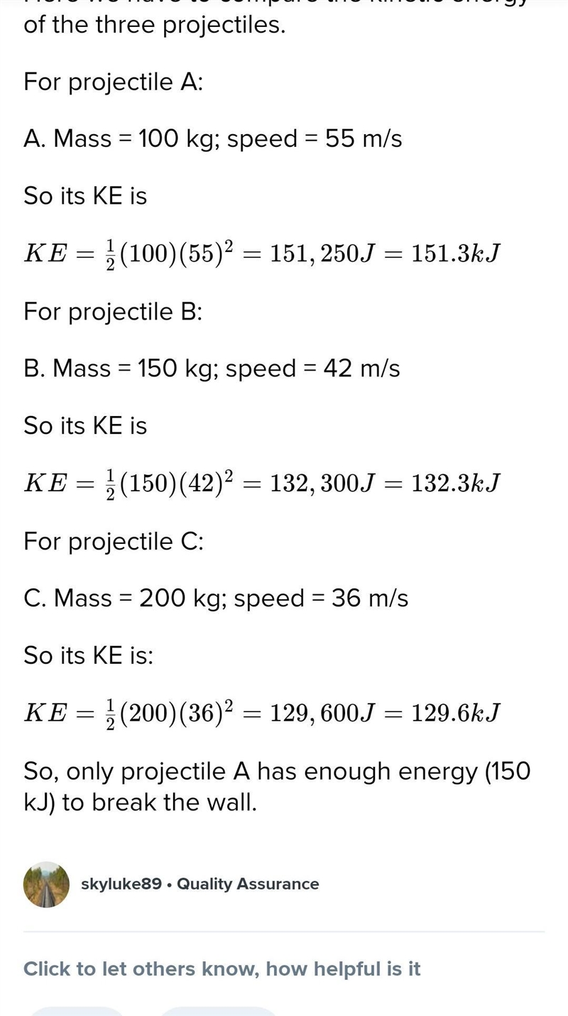 How much kinetic energy is required to break through?-example-2