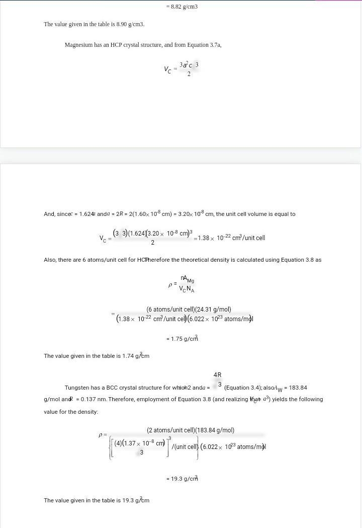 Using atomic weight crystal structure and atomic radius data tabulated inside the-example-1