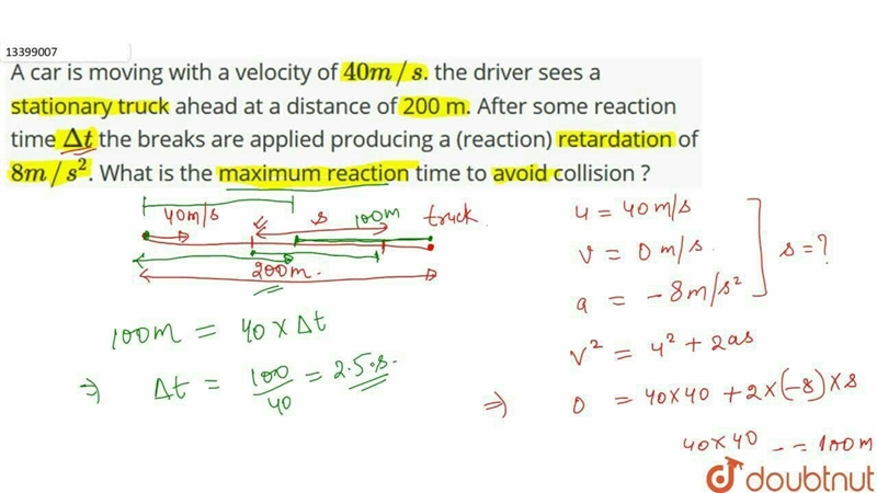 a car is moving with a velocity of 25m/s for 15s. calculate the displacement of the-example-1