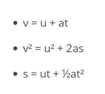 Write the equations of motions​-example-1