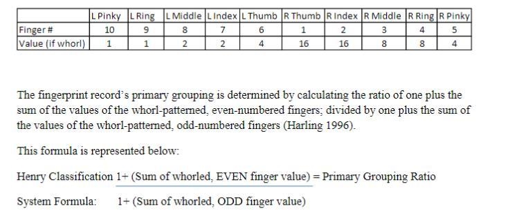 What are the answers according to Henry's classification.-example-1