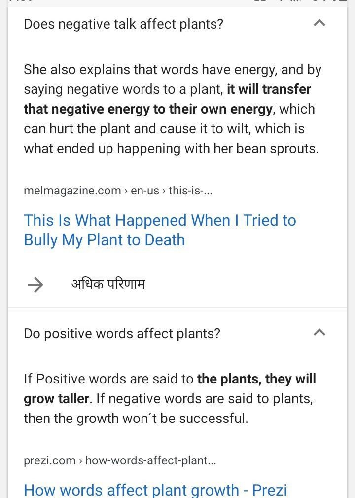 Would talking to plants positively or negative affect how they grow?-example-1