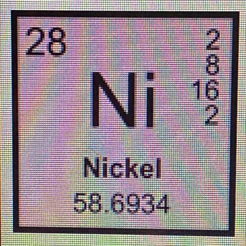 According to the periodic table entry,how many electrons does nickel have in its valence-example-1