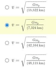 Let G be the universal gravitational constant and mp be the mass of the planet a satellite-example-1