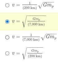 Let G be the universal gravitational constant and mp be the mass of the planet a satellite-example-2