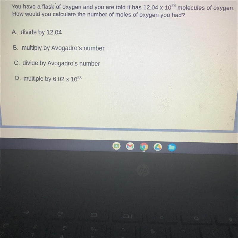 How would you calculate the number of moles of oxygen you had?-example-1