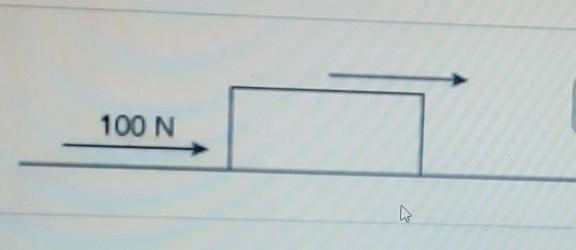 A block kept on a frictionless horizontal surface is acted upon by a force of 100N-example-1