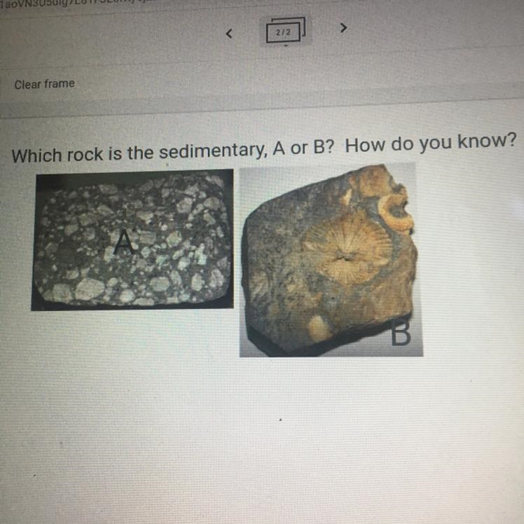 Can someone help me find which one is a sedimentary rock-example-1