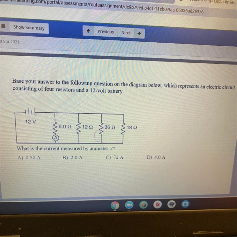 What is the current measured by ammeter 4?-example-1