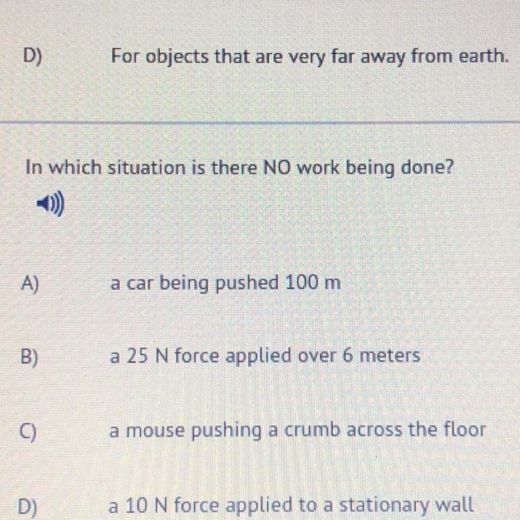 In which situation is there NO work being done?-example-1