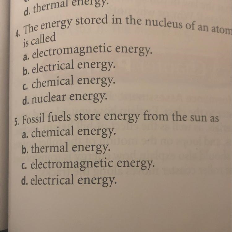 Fossil fuels store energy from the sun as question 5-example-1