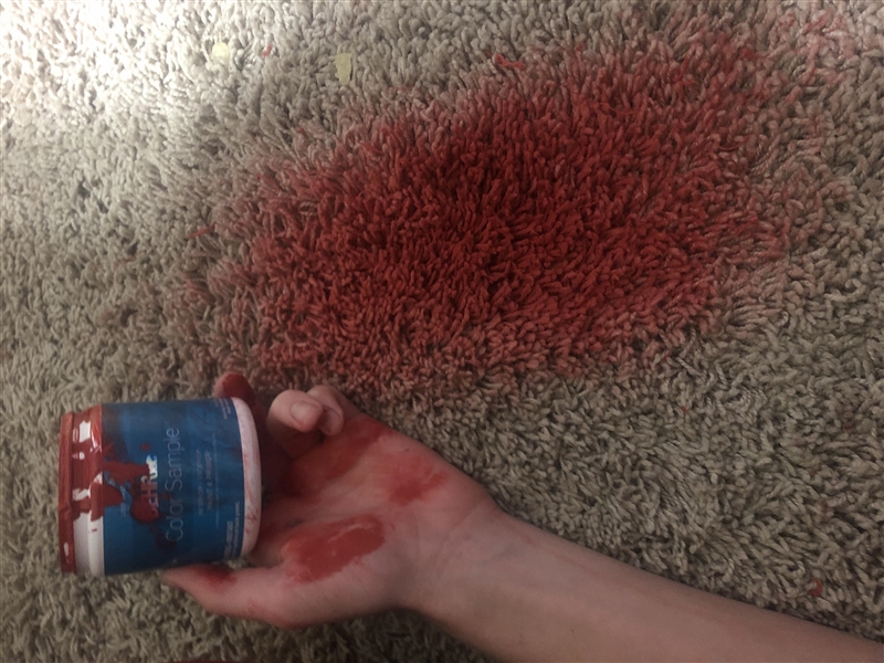 How do I remove the paint from the carpet. Please I need a real answer.-example-1