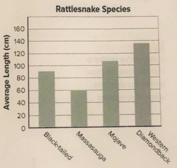 Which type of information about rattlesnakes does the bar graph above show?-example-1