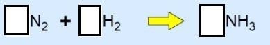 Which coefficients (in order) would BEST balance this chemical equation?-example-1