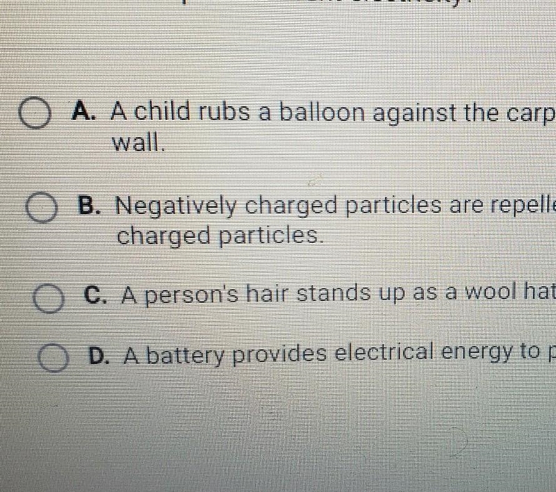 Which is an example of current electricity? ​-example-1