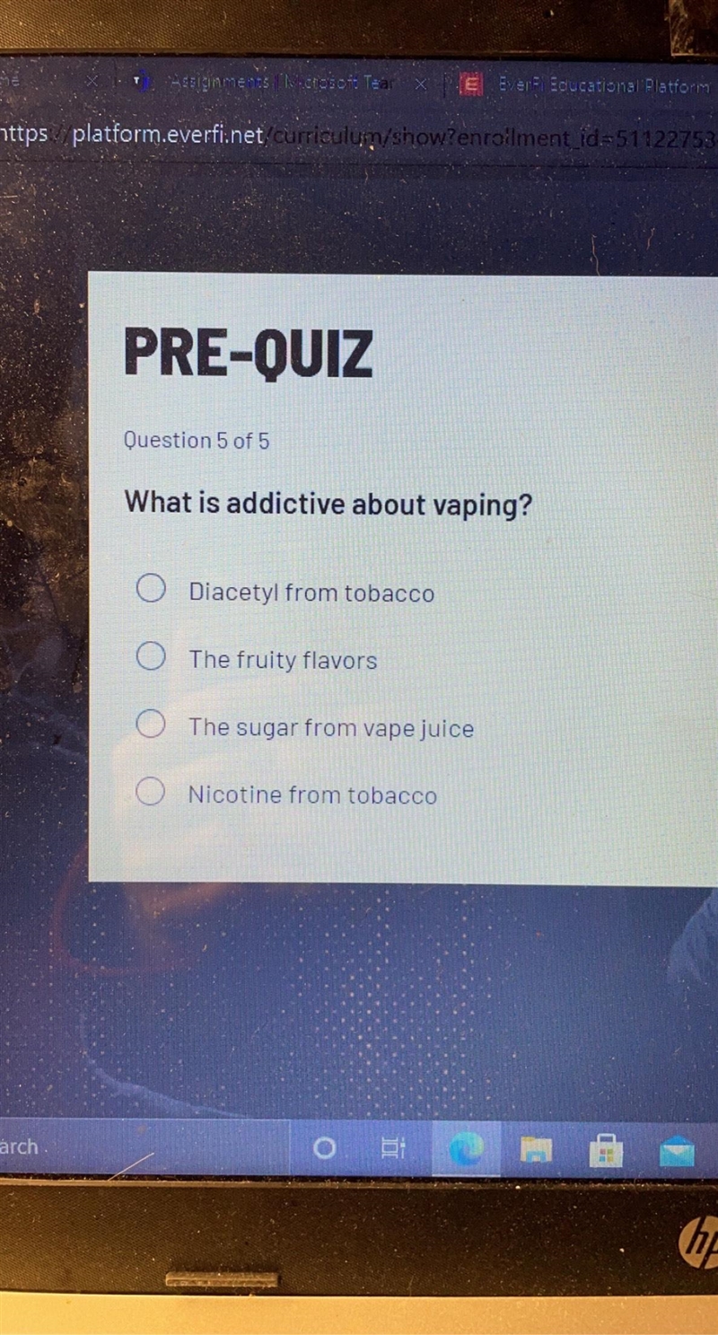 What is addictive about vaping?-example-1