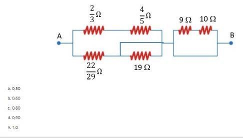 What is the equivalent resistance between terminals A and B, measured in ohms?-example-1