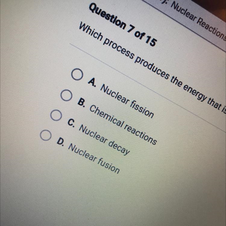 Pls help . Which process produces the energy that is used in photosynthesis?-example-1