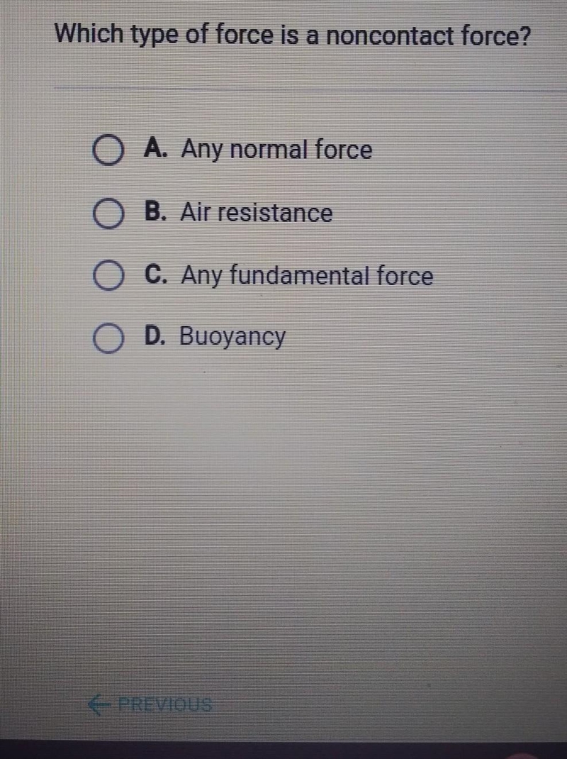 Which type of force is a noncontact force?​-example-1