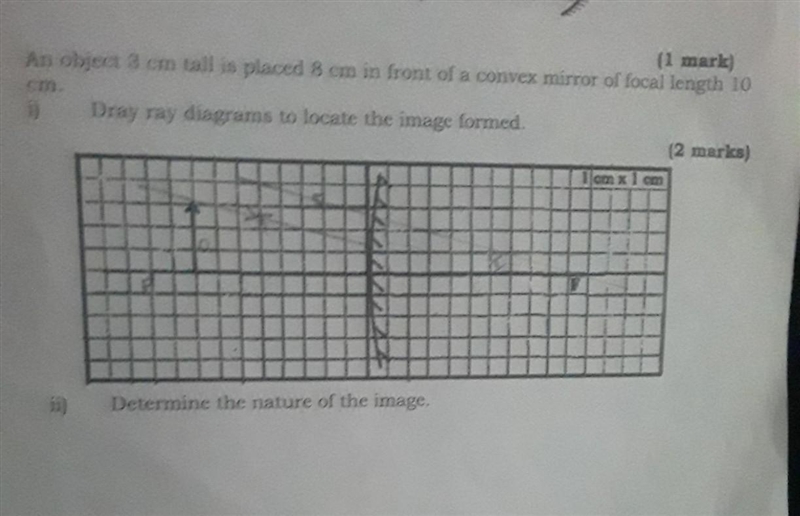 How do we draw the image formed​-example-1