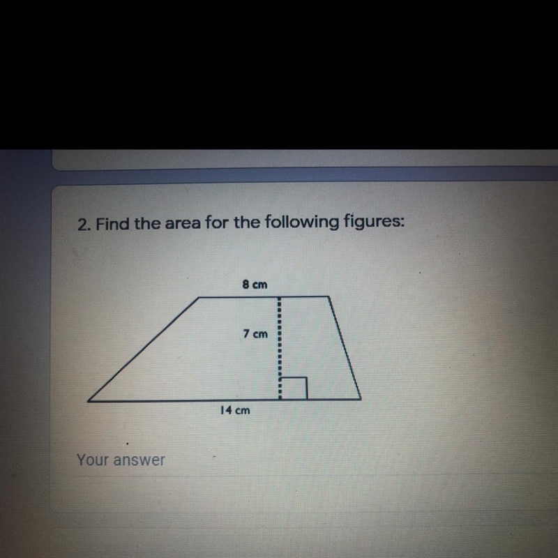 Find the area of the given figure-example-1