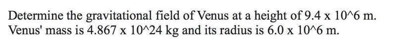 Please answer the question for gravitational field attached in the image.-example-1