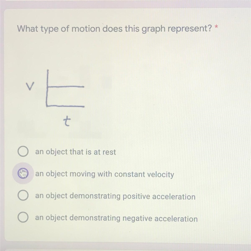 What type of motion does this graph represent?-example-1