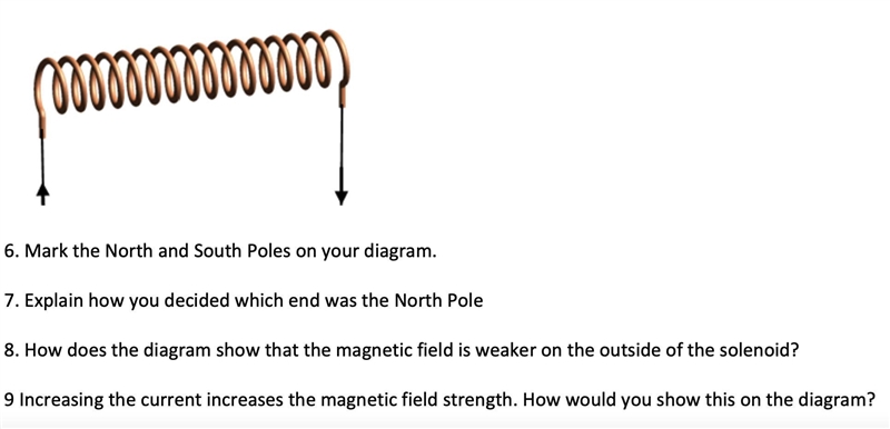 Can someone help me find the which direction is north and which is south on this solenoid-example-1