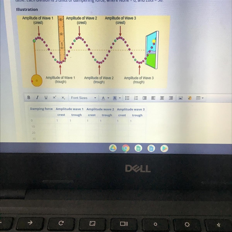 Activity Launch the Wave on a String simulation again to investigate the relationship-example-1