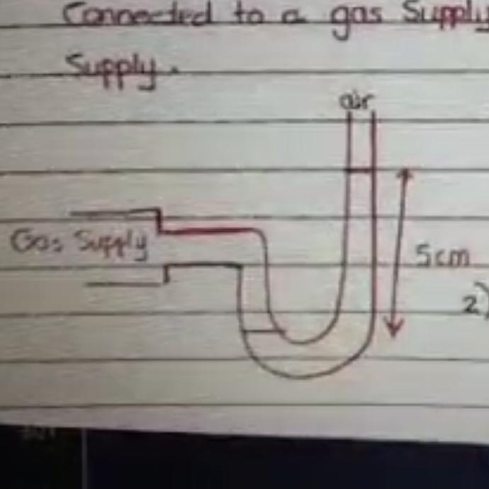 Please answer as fast as possible a monometer containing mercury of density p = 13.6 x-example-1