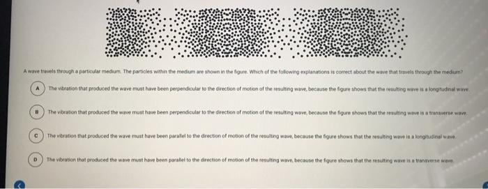 Which of the following explanations is correct about the wave that travels through-example-1