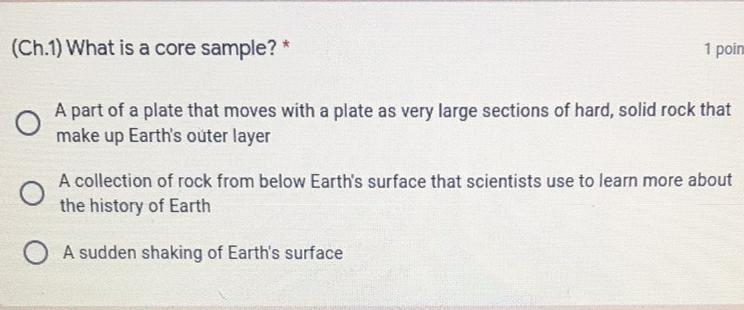 What is a core sample?-example-1