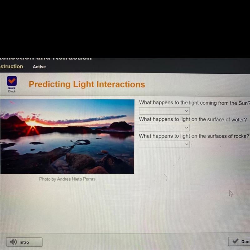 Check What happens to the light coming from the Sun? What happens to light on the-example-1